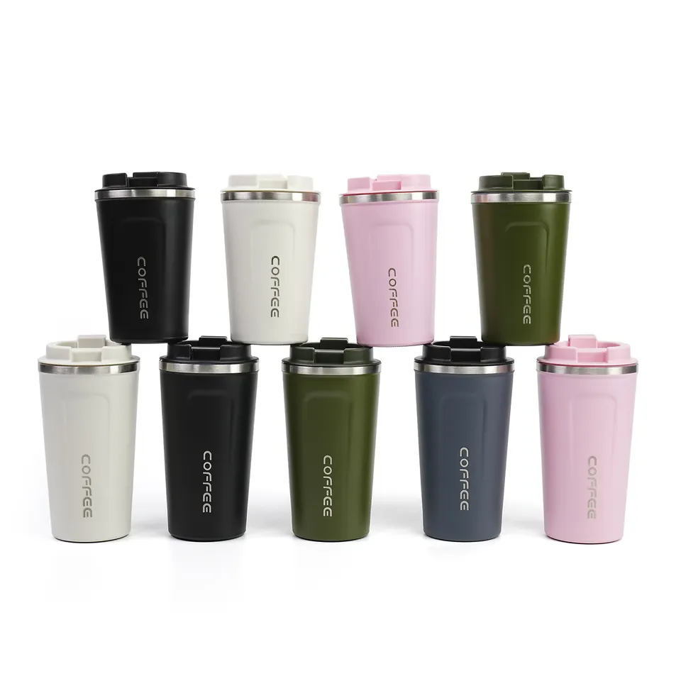 380ml Portable Double Vacuum Thermos Cup 304 Stainless Steel Office Coffee Tumbler for Car Wholesale Coffee Mug