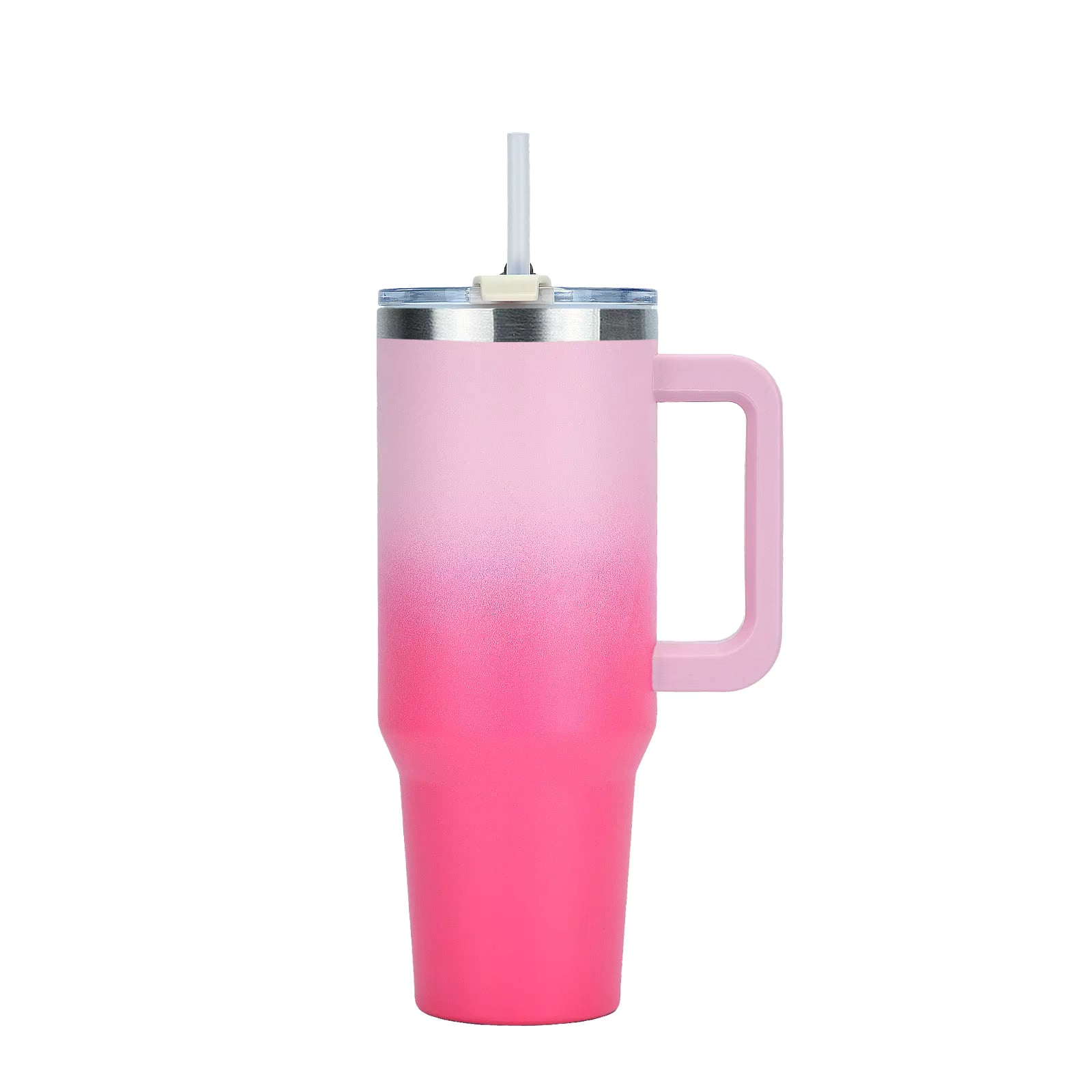 30OZ Travel Mugs Tumblers with Straw and Handle Reusable Coffee Travel Mug Stainless Steel for Storage of Disposable Cups