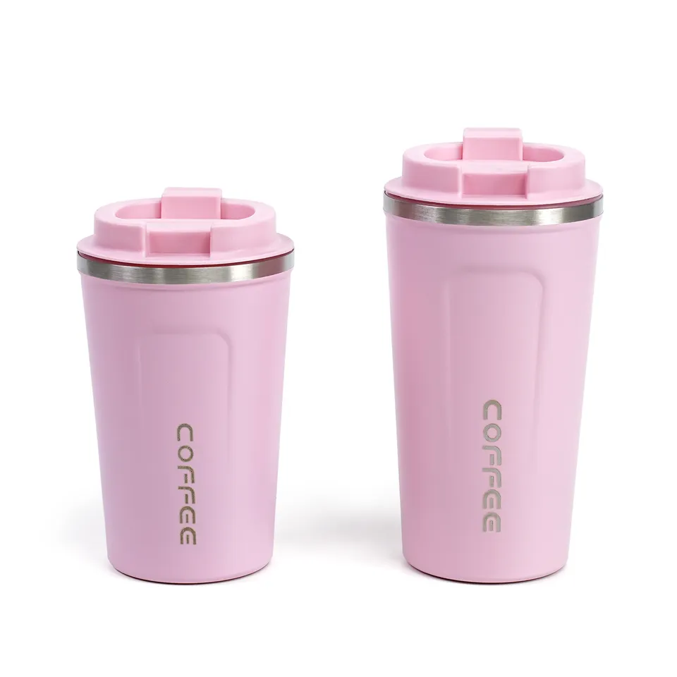 380ml Portable Double Vacuum Thermos Cup 304 Stainless Steel Office Coffee Tumbler for Car Wholesale Coffee Mug