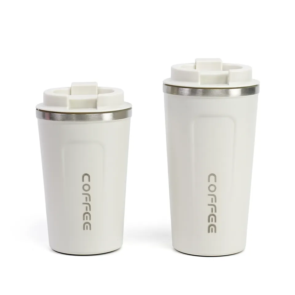 380ml Portable Double Vacuum Thermos Cup 304 Stainless Steel Office Coffee Tumbler for Car Wholesale Coffee Mug