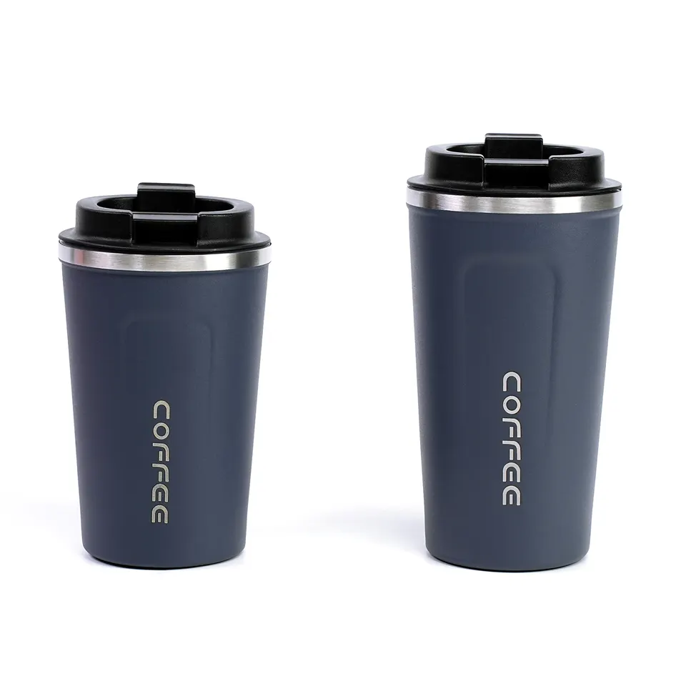 380ml Portable Double Vacuum Thermos Cup 304 Stainless Steel Office Coffee Tumbler for Car Wholesale Coffee Mug